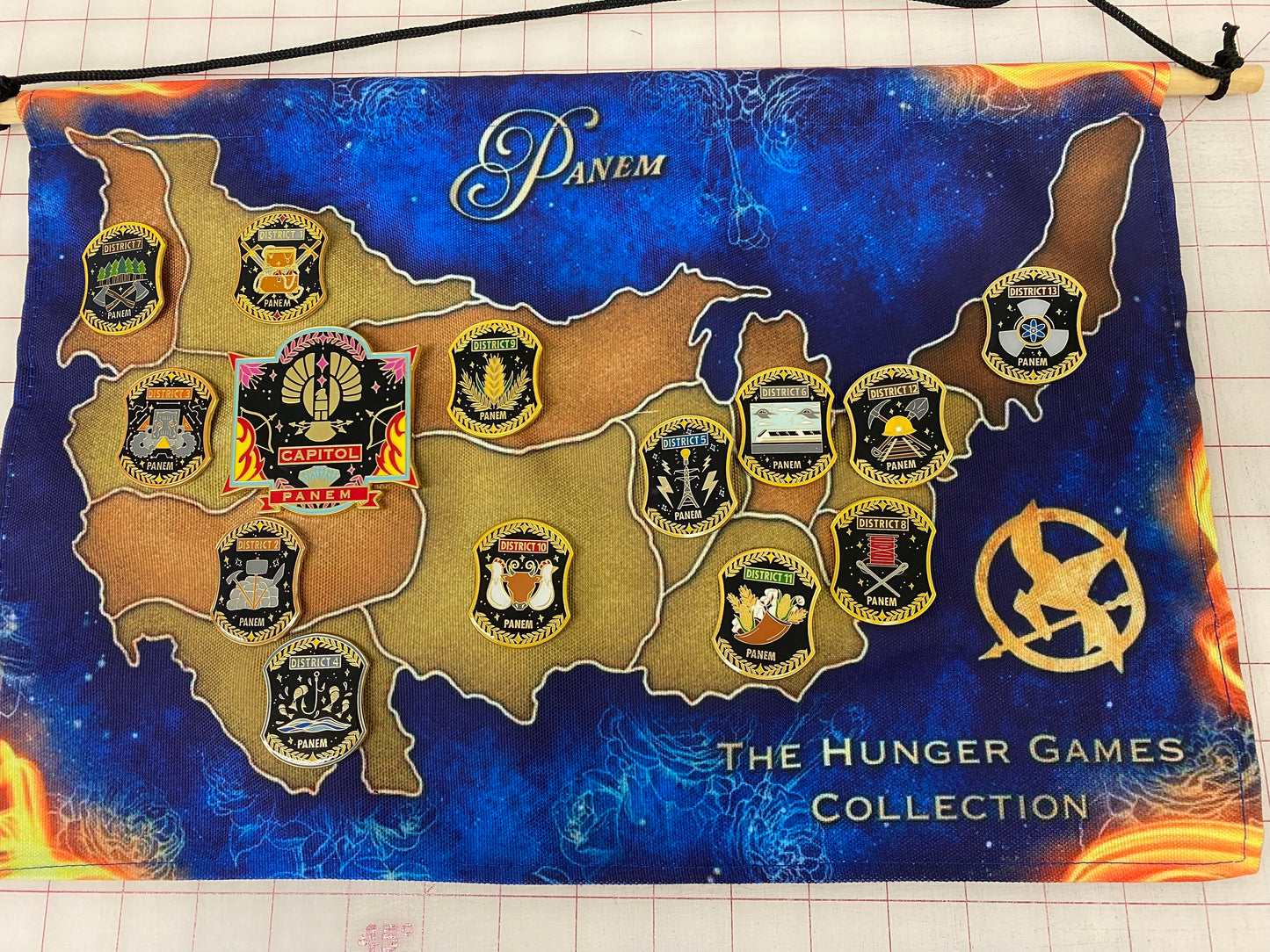 Banner and Dystopian Districts Full Pin Set