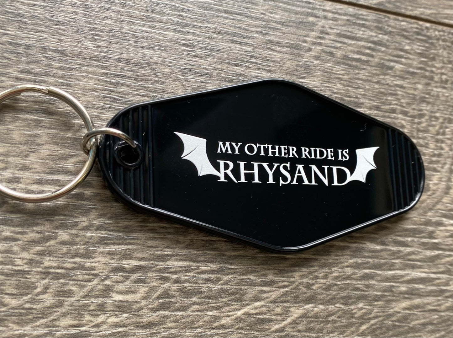 Bat Boys My Other Ride Motel Keychain ACOTAR Wingspan Matters Rhysand Cassian Azriel SJM Keychain Sarah J Maas Accessories Bookish Merch