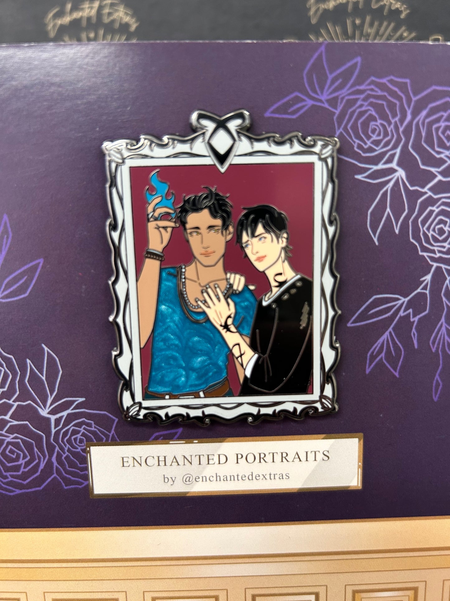 Malec Glitter Vinyl Sticker Magnus Bane and Alec Lightwood Book Couple Stickers Reader Gifts LGBTQ Gifts