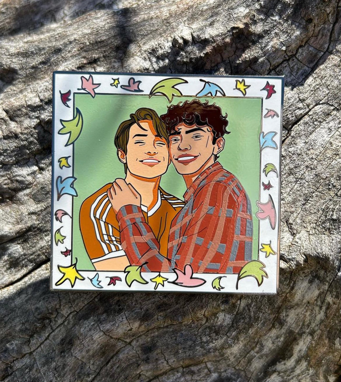 Boyfriends Nick and Charlie Holographic Sticker Love is Love LGBTQ Book Lover