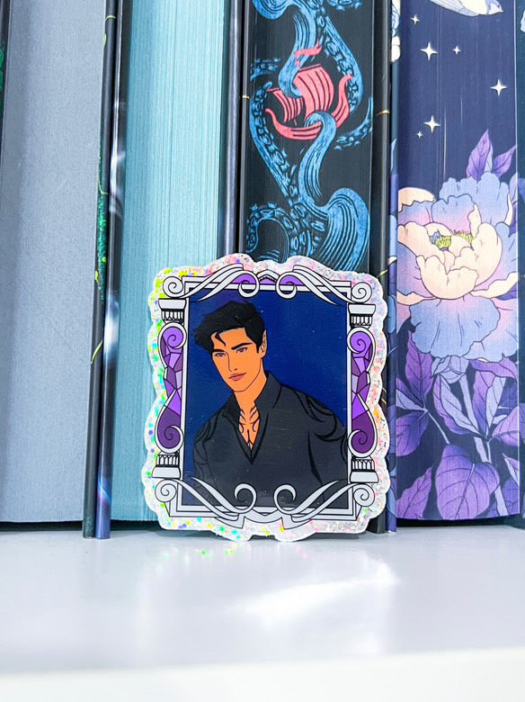 Rhysand Gllitter Vinyl Sticker ACOTAR Gifts for Book Lovers Sarah J Maas Book Characters SJM Glitter Sticker Rhys