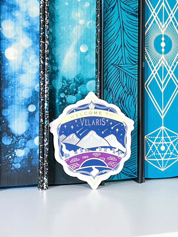 Velaris Vinyl Sticker Book Destination ACOTAR Reader Gifts Bookish Merch A Court of Thorns and Roses Romance Reader Merch