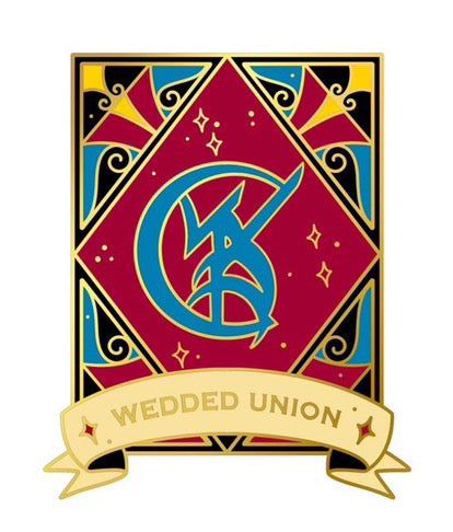 Wedded Union Glow in the Dark Rune Shadowhunters Hard Enamel Pin Bookish Gift For Readers Book Lover Gift Fandom Book Merch