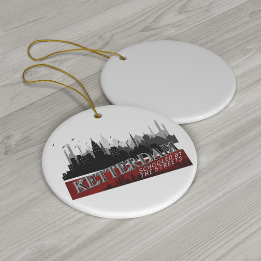Ketterdam Ceramic Keepsake Ornament Gift for Book Lovers Gift For Her Reader Bookish Merch Six of Crows SOC Gift Tag Ornament Gift Topper