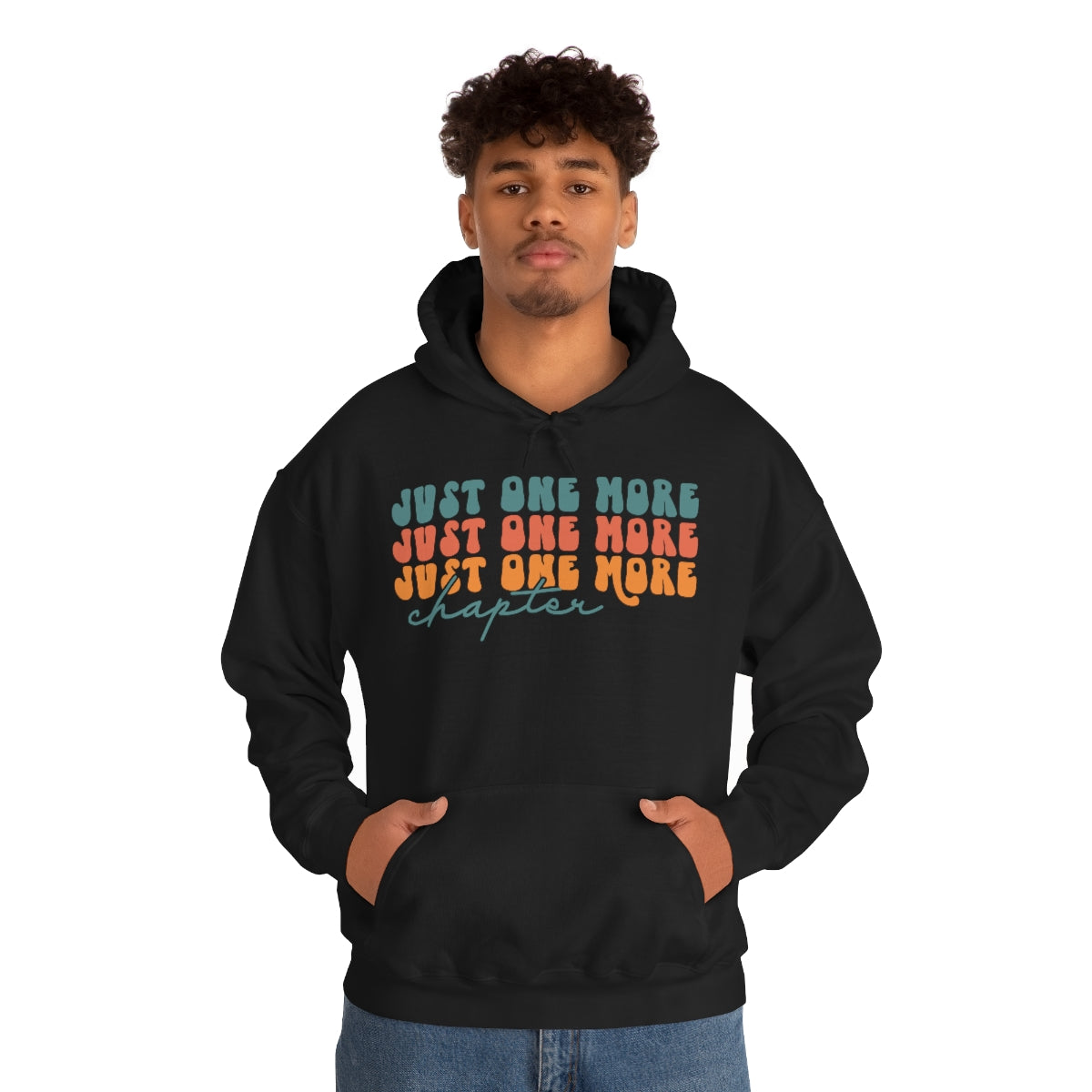 Just One More Chapter Unisex Heavy Blend Hooded Sweatshirt Reader Merch Bookish Apparel Gift Ideas Book Lover Hoodie Trendy Clothing