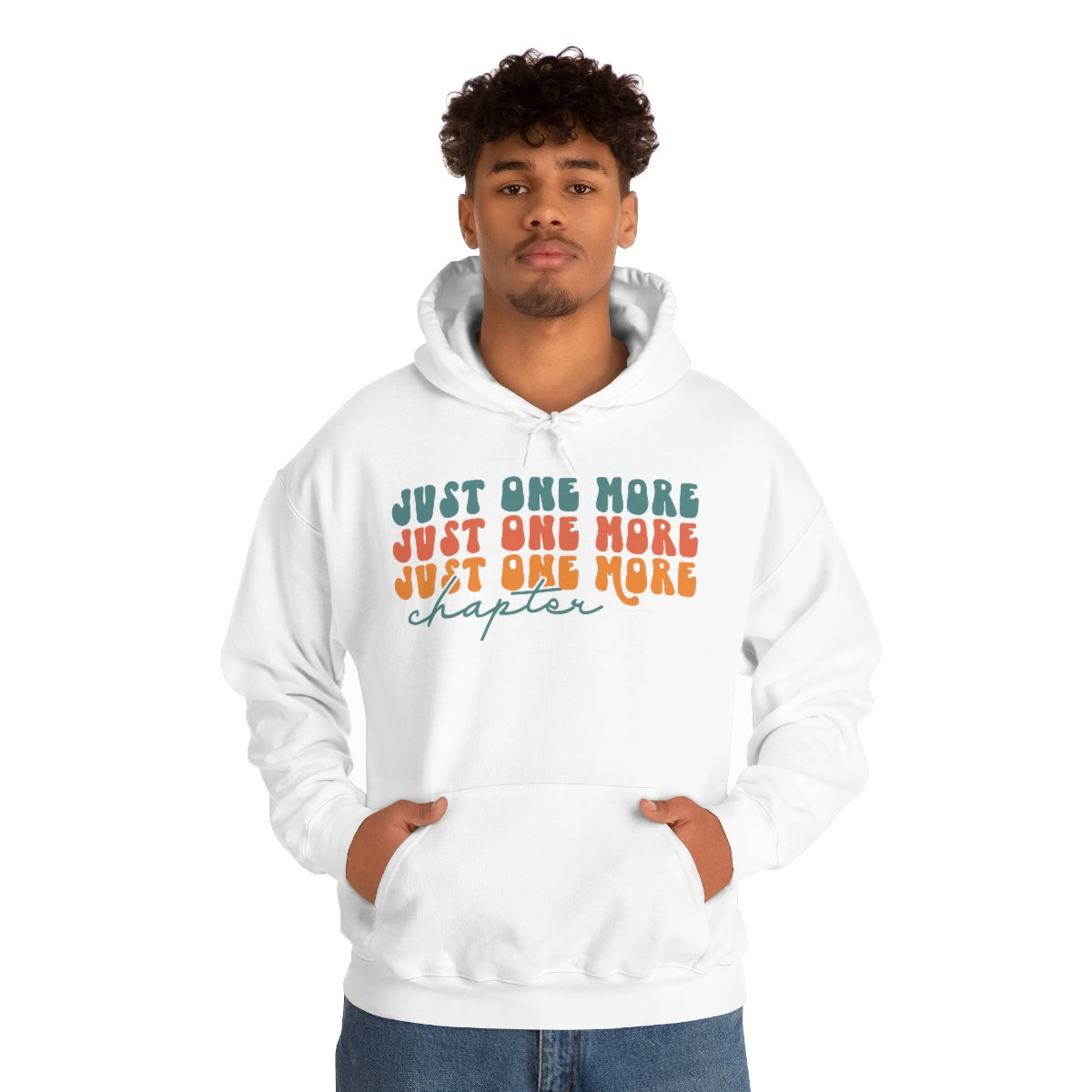 Just One More Chapter Unisex Heavy Blend Hooded Sweatshirt Reader Merch Bookish Apparel Gift Ideas Book Lover Hoodie Trendy Clothing