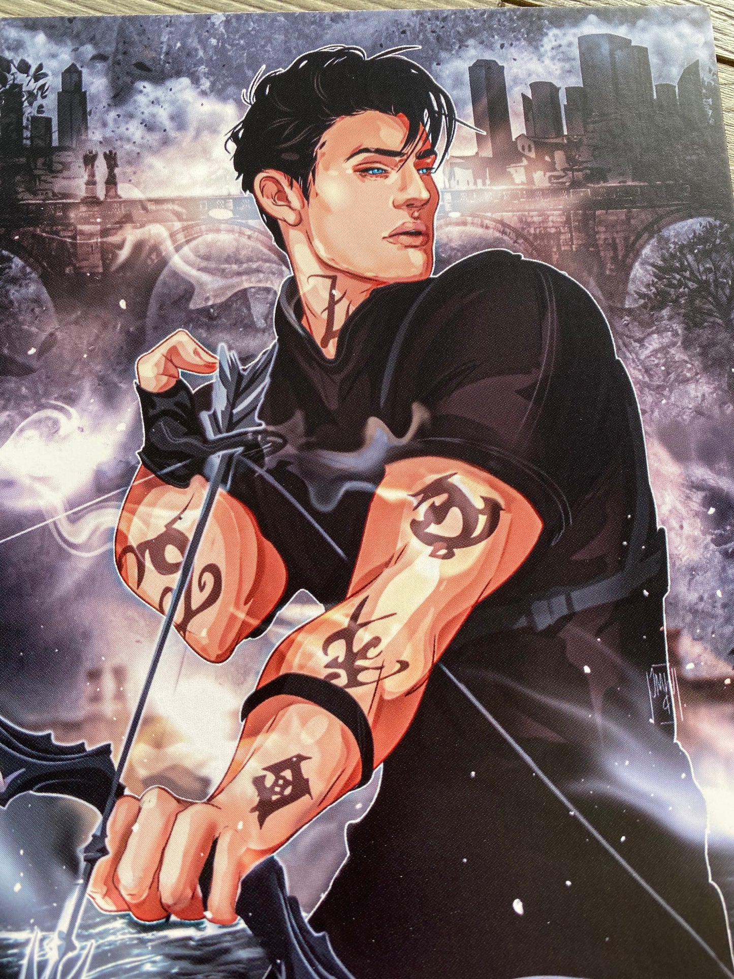 5x7 Alec Lightwood Art Print Shadowhunters Book Character Gift for Her Book Boyfriend Best Friend Gift