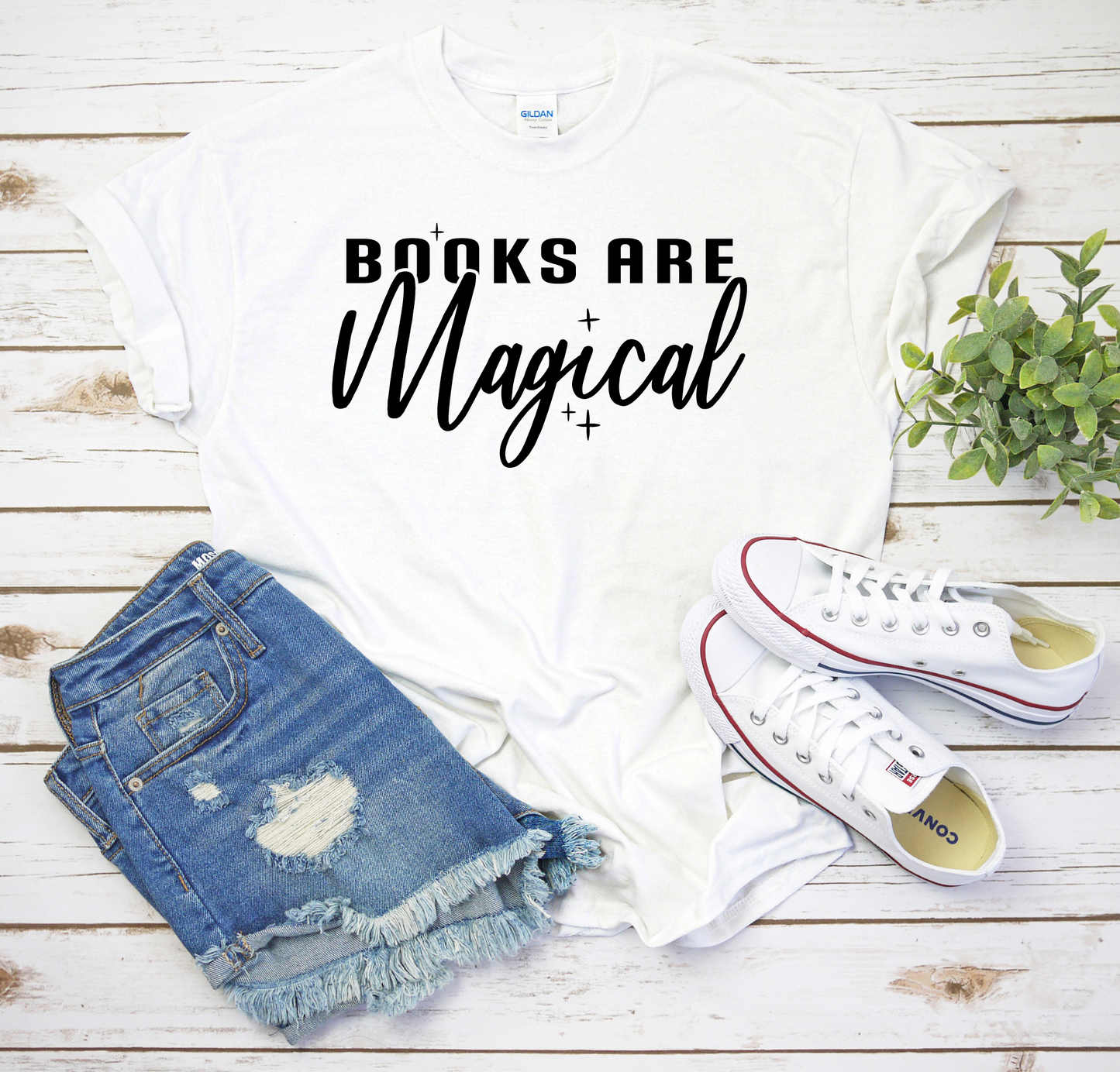 Books are Magical Unisex Cotton Tee Reader Love Books T Shirt Reader Gift Ideas Bookish Merch Gift For Book Lover Bookish Apparel