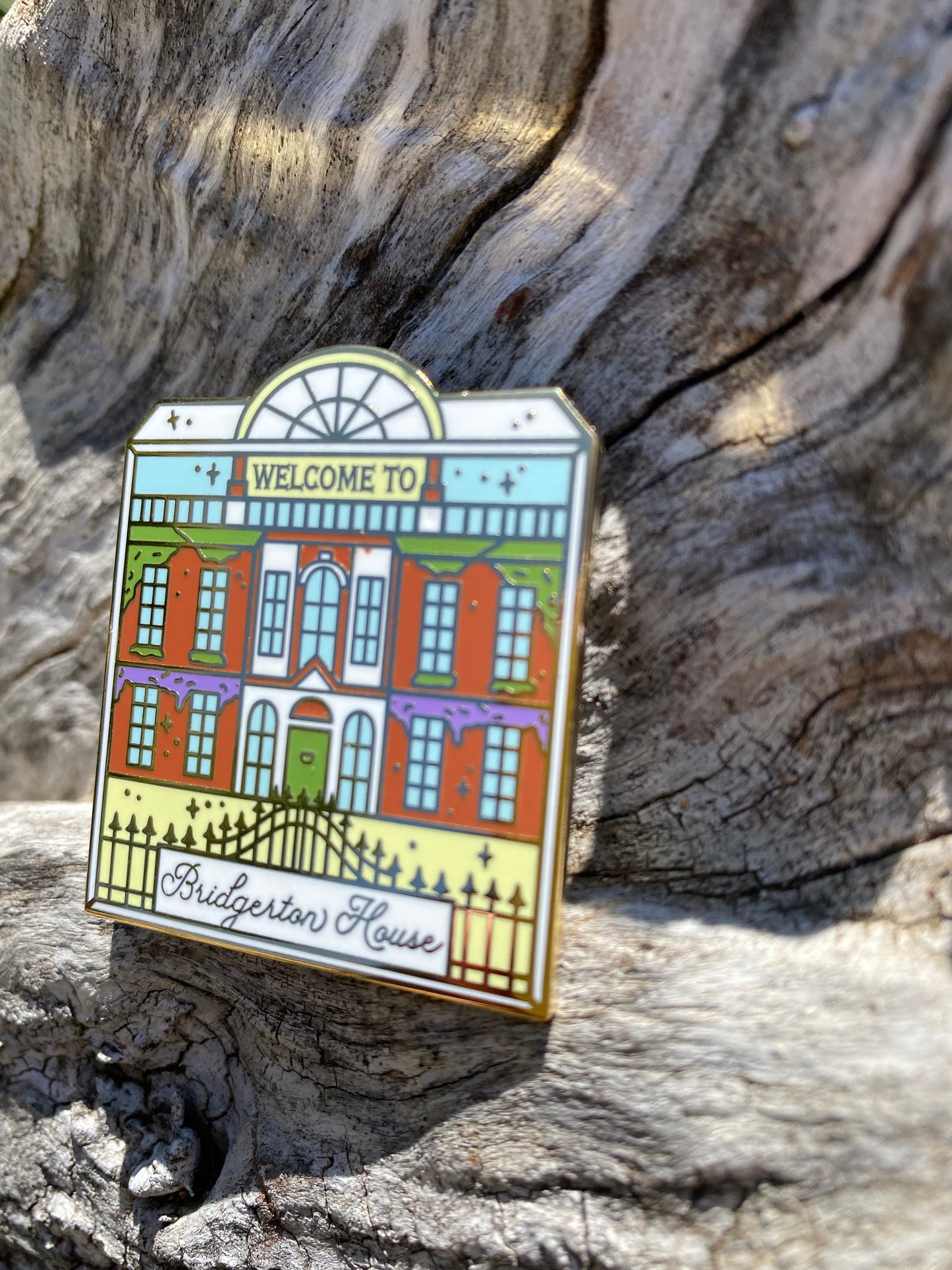 Discontinued Bee House Enchanted Destinations Enamel Pin