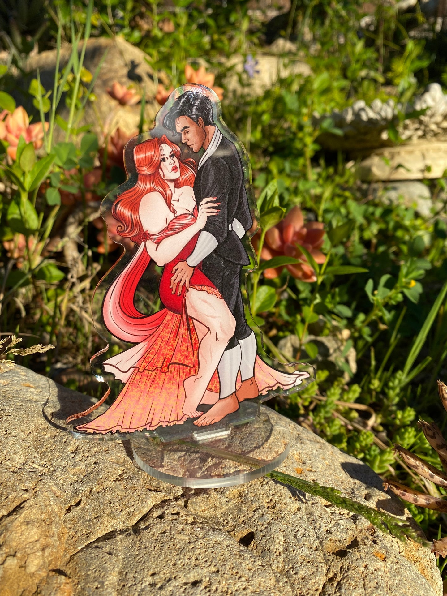 From Blood and Ash Poppy and Hawke Acrylic Standee 5 Inch Book Lover Gift For Reader Stabby