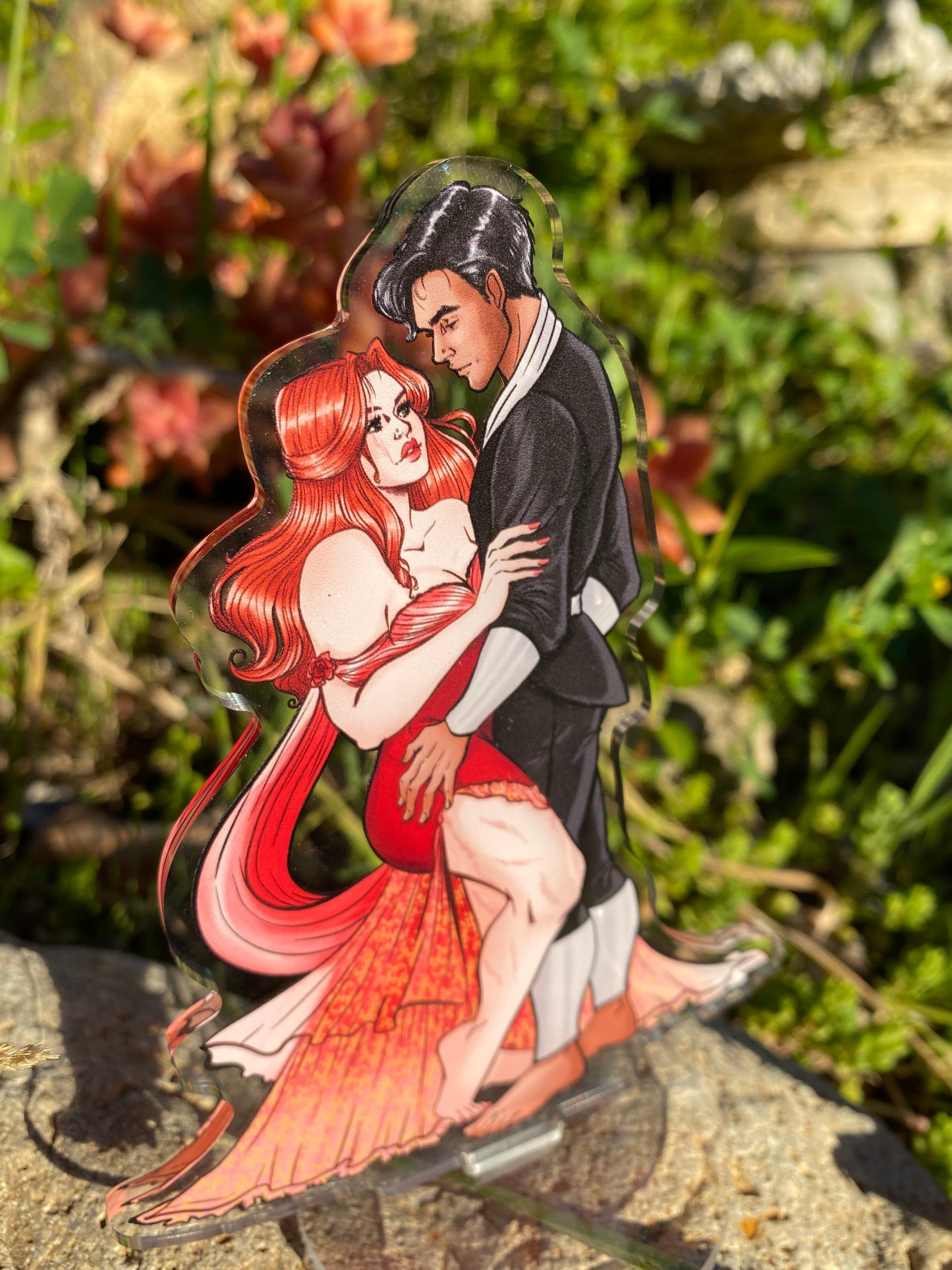 From Blood and Ash Poppy and Hawke Acrylic Standee 5 Inch Book Lover Gift For Reader Stabby