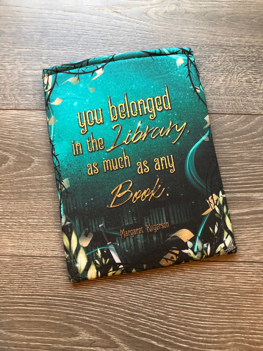 Sorcery of Thorns You Belonged in the Library Quote Booksleeve Bookish Gift For Her Reader Gift Ideas