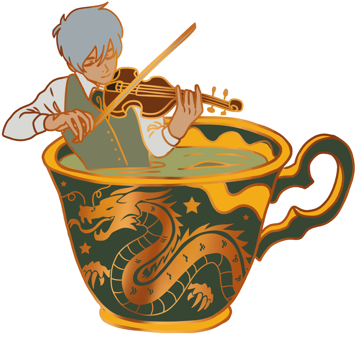 Enchanted Sips Jem Carstairs The Infernal Devices 3 Inch Enamel Pin Shadowhunters Teacups Reader Gift For Book Lover Book Boyfriend
