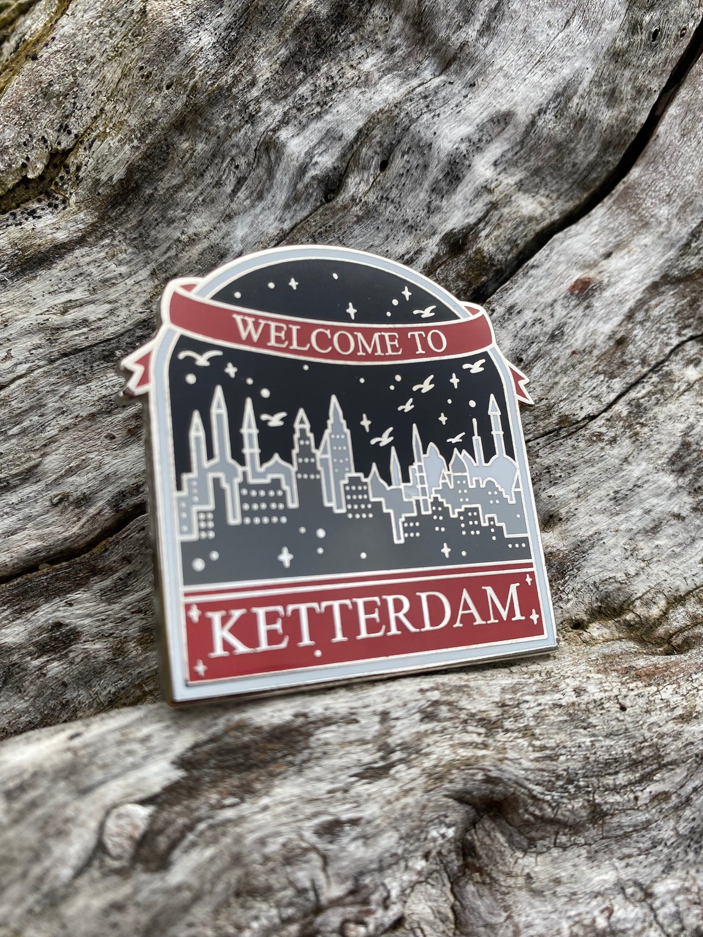 Ketterdam Bookish Destination Pin SOC Crows Reader Gift Book Lover Gifts