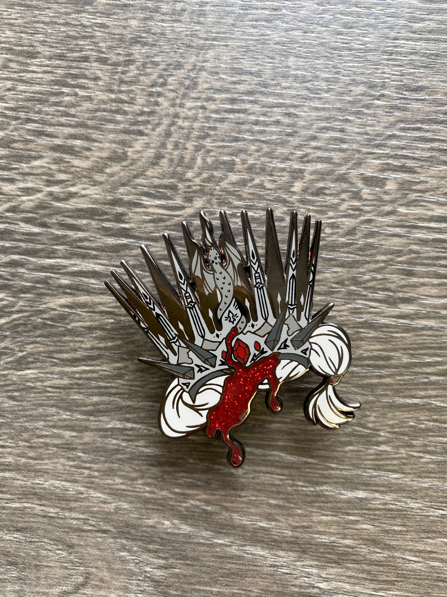 Manon's Crown Hard Enamel Pin Sarah J Maas Bookish Merch