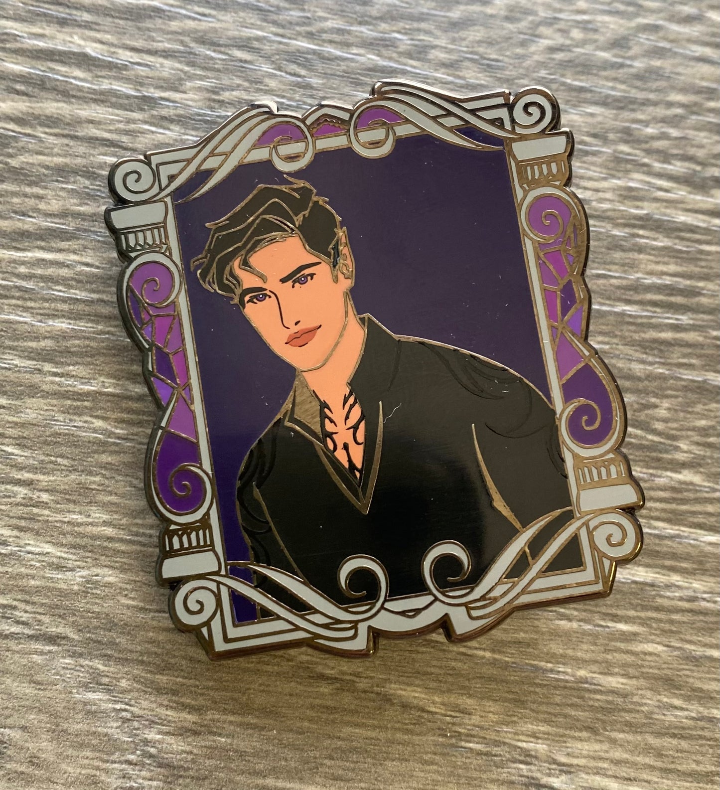 Rhysand Enchanted Portraits Enamel Pin ACOTAR Sarah J Maas Bookish Merch