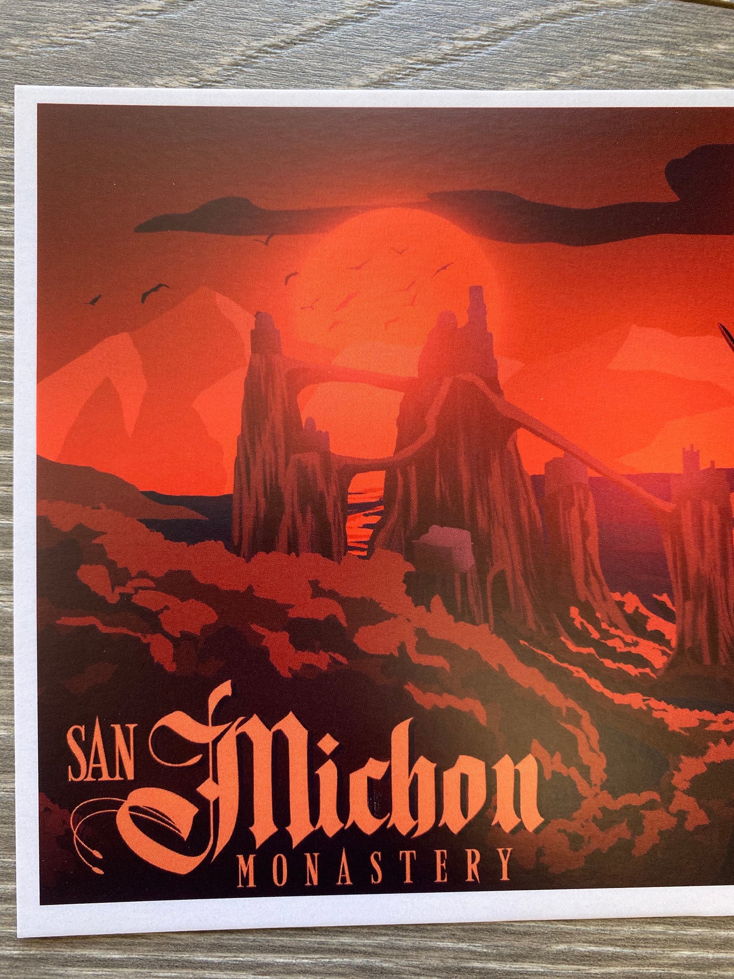 San Michon Monastery 5x7 Art Print Postcard