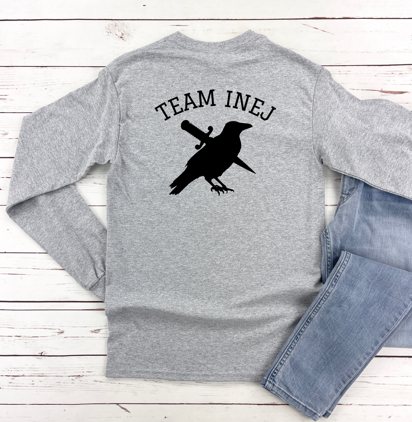 Team Inej Long Sleeve T Shirt Bookish Apparel Gift For Book Lover Reader Gifts For Her Book Character The Wraith SOC Ketterdam Bookish Merch