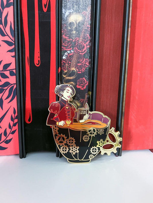 Enchanted Sips Tessa Gray Shadowhunters Teacup 3 Inch Enamel Pin Clockwork Princess Teatime