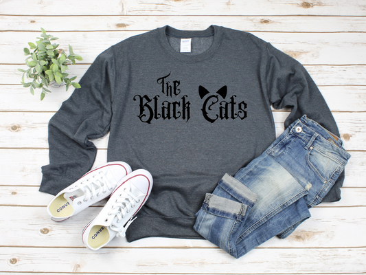 The Black Cats Gothic Girl Dancing Queen Nightshade Cozy Clothing Crewneck Sweatshirt