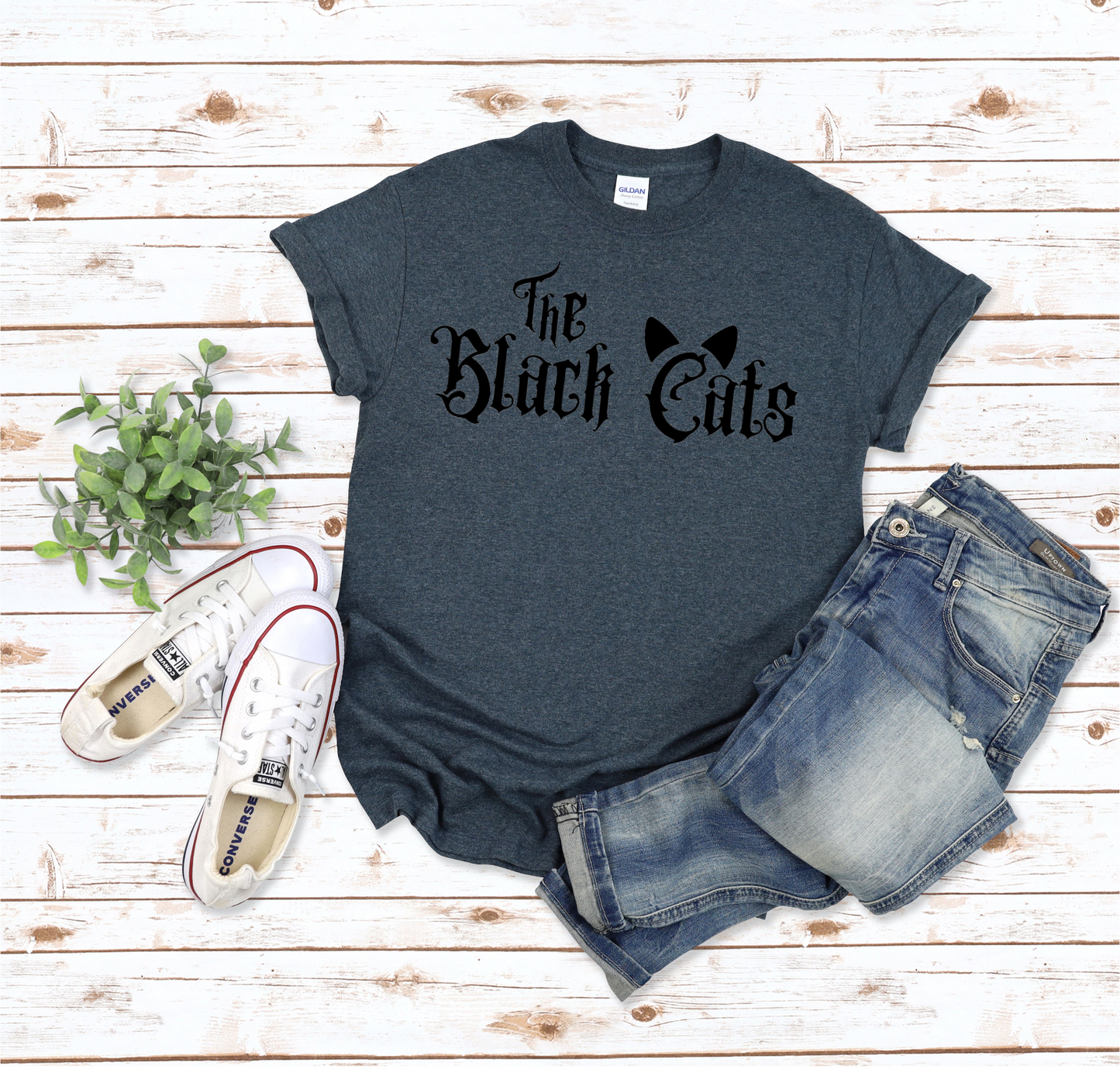 The Black Cats T Shirt Gothic Tee Graphic Nevermore Clothing Nightshade Apparel