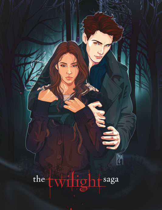 Twilight Edward and Bella 5x7 Art Print