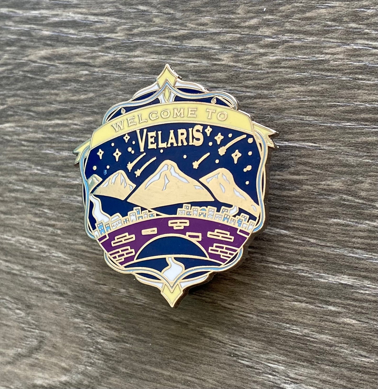 Welcome to Velaris Enchanted Destinations Enamel Pin