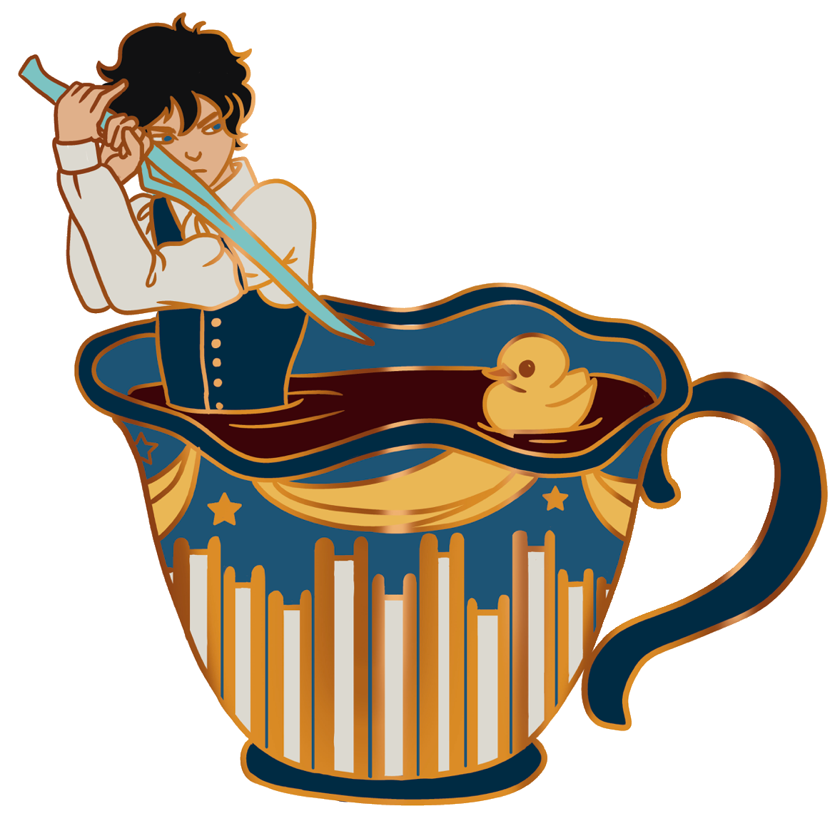 Enchanted Sips Will Herondale The Infernal Devices 3 Inch Enamel Pin  Shadowhunters Teacups Reader Gift For Book Lover Best Friend Gift