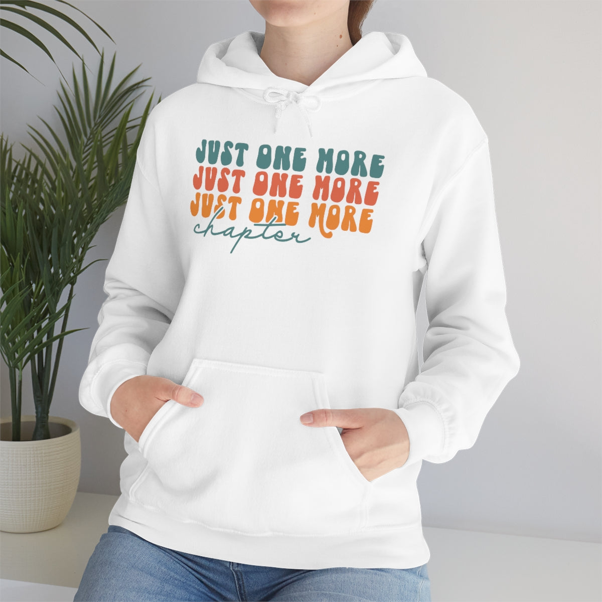 Just One More Chapter Unisex Heavy Blend Hooded Sweatshirt Reader Merch Bookish Apparel Gift Ideas Book Lover Hoodie Trendy Clothing