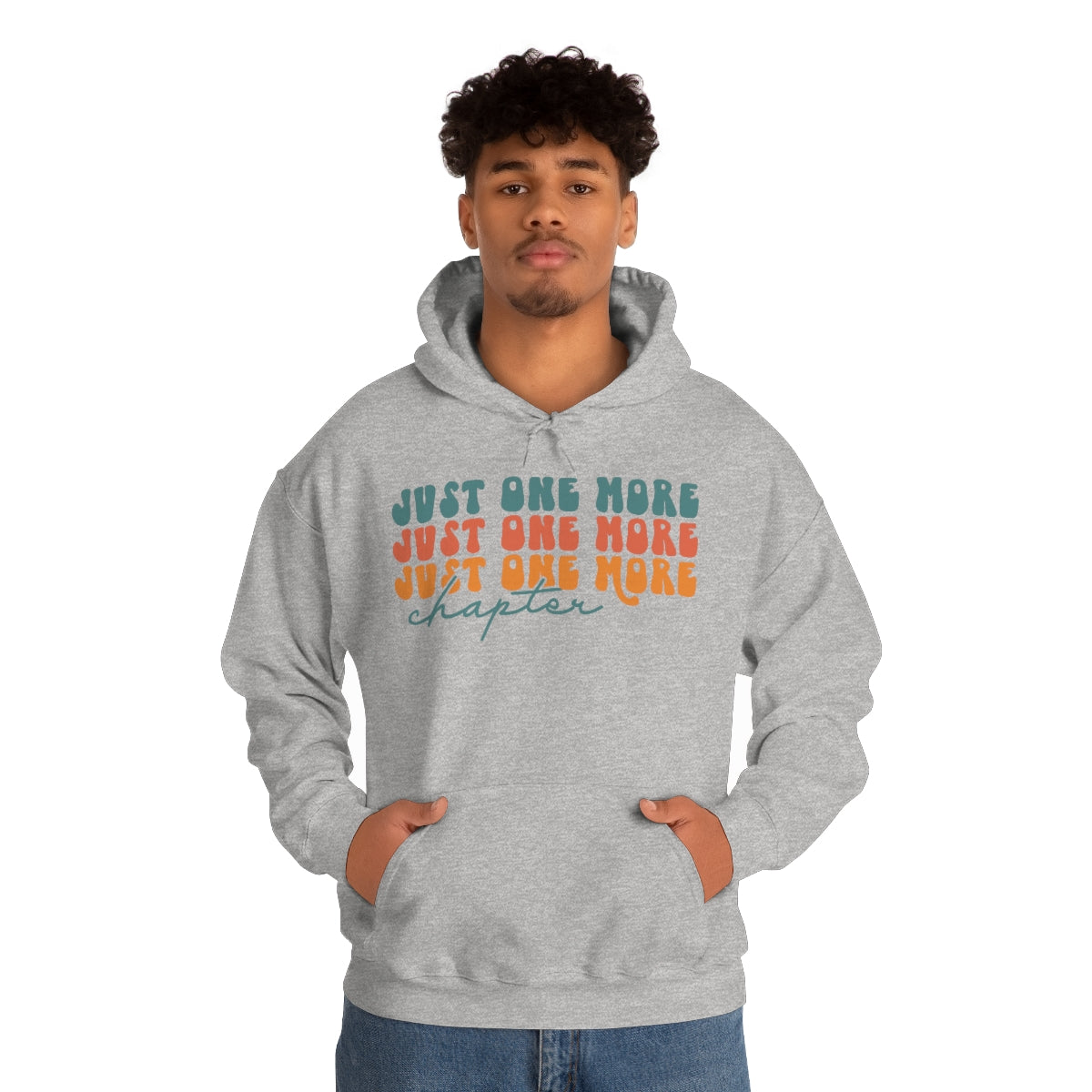 Just One More Chapter Unisex Heavy Blend Hooded Sweatshirt Reader Merch Bookish Apparel Gift Ideas Book Lover Hoodie Trendy Clothing