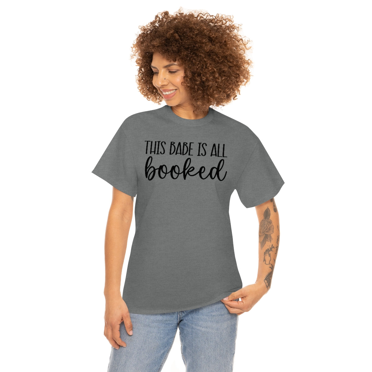 This Babe is all Booked Unisex Heavy Cotton Tee Bookish T Shirt Reader T Shirt Bookish Clothing Trendy T Shirt Readers Apparel