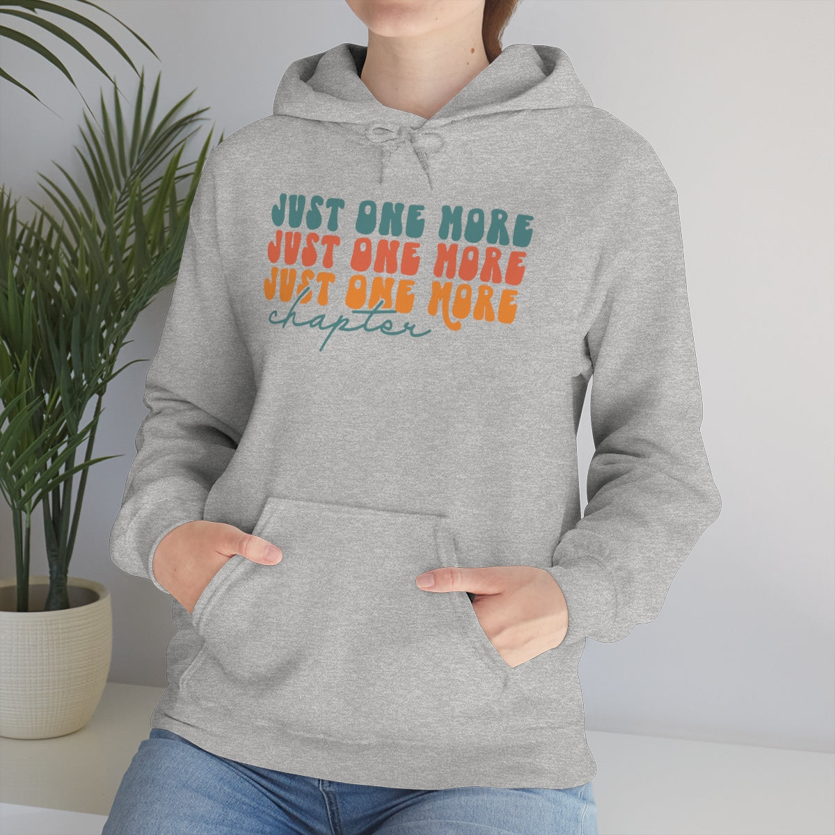 Just One More Chapter Unisex Heavy Blend Hooded Sweatshirt Reader Merch Bookish Apparel Gift Ideas Book Lover Hoodie Trendy Clothing