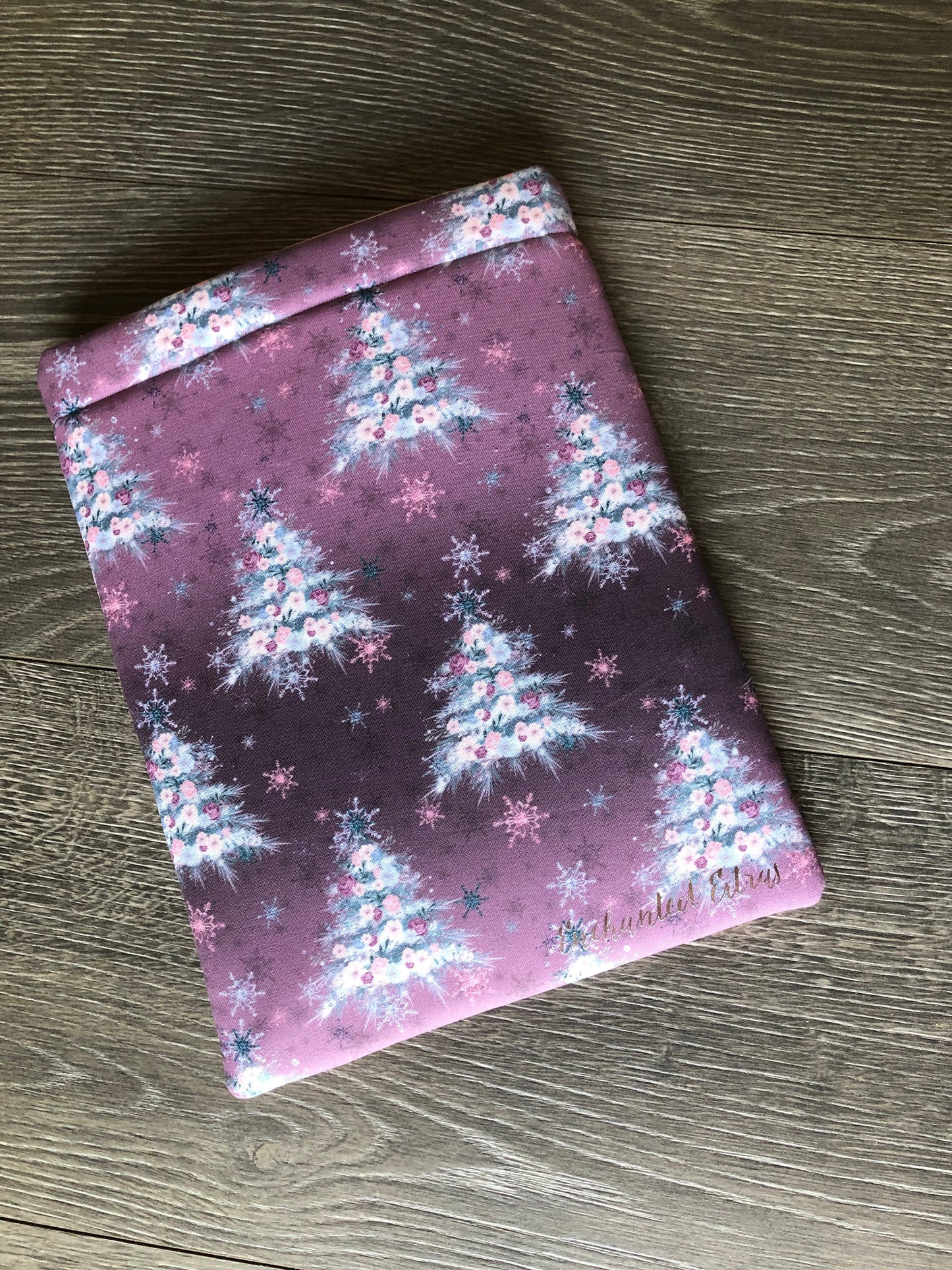 Floral Christmas Tree Book Sleeve