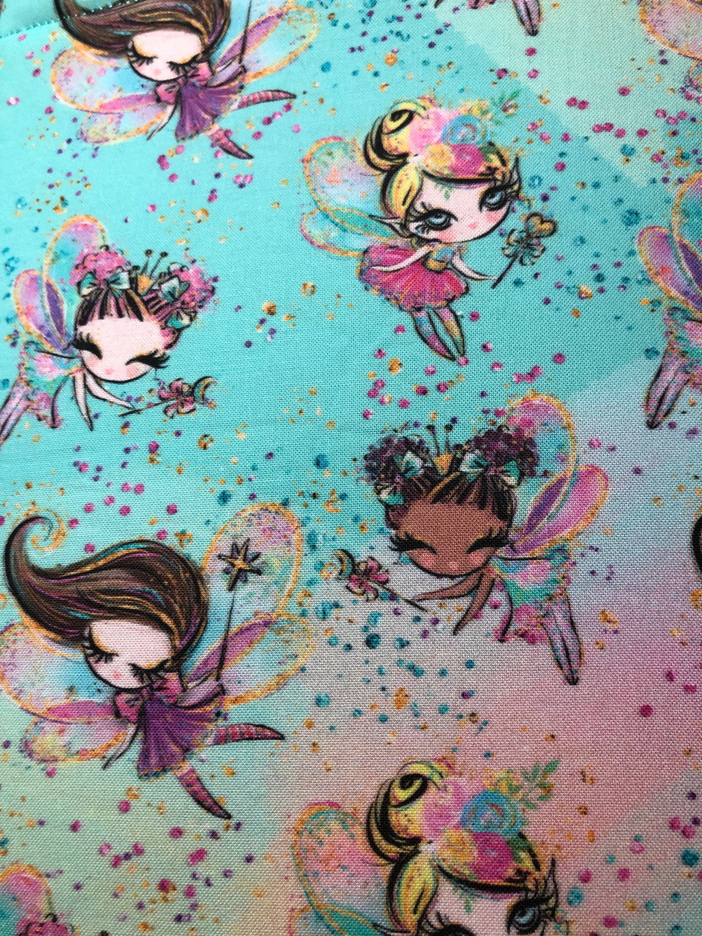 Aqua and Pink Fairy Booksleeve