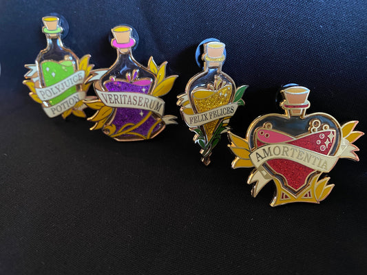 Potion Bottle Enamel Pins