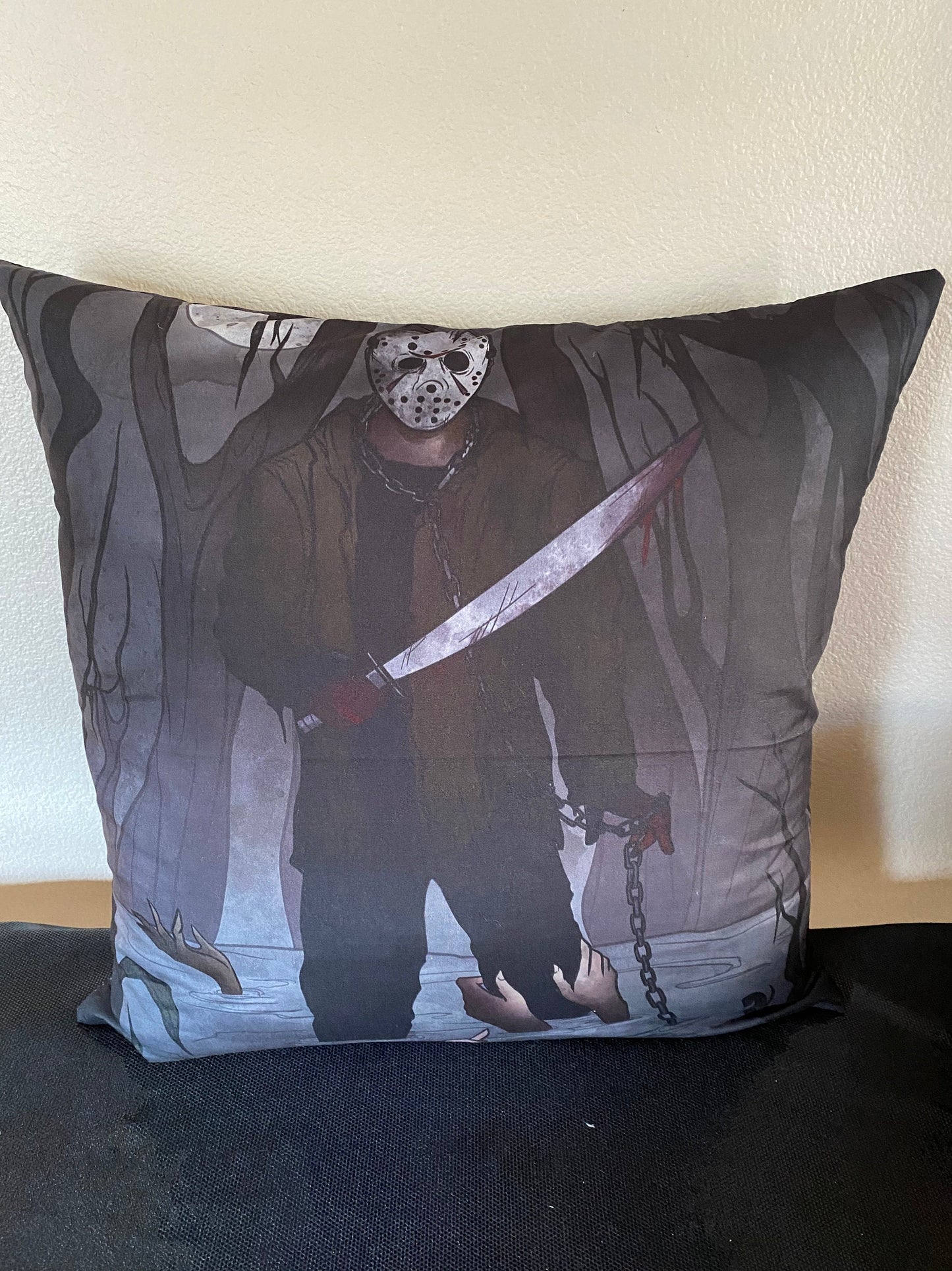 Jason Voorhees Throw Pillow Cover