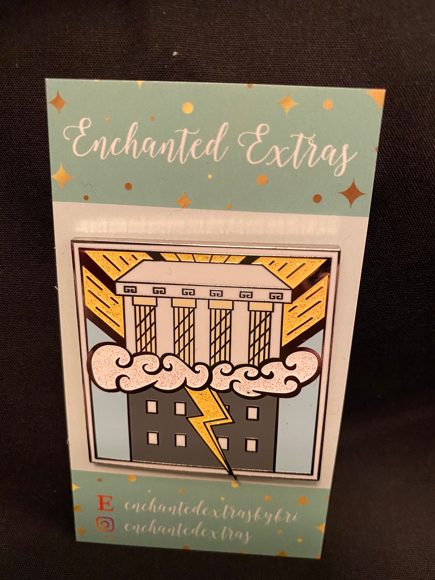 Discontinued Mount Olympus 600th Floor Empire State Building Percy Jackson Inspired Enamel Pin