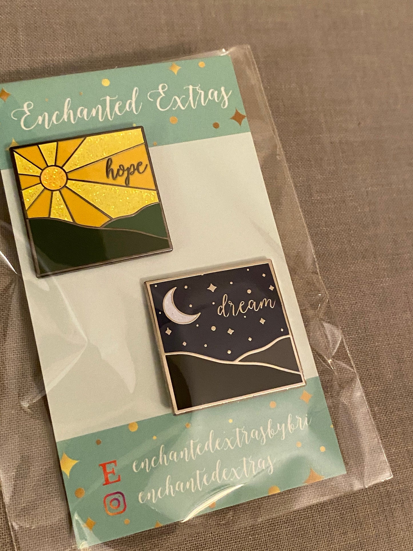 Discontinued Hope and Dream Hard Enamel Pin Set