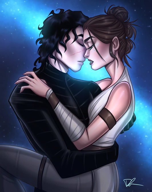 Medium Reylo Star Wars Inspired Book Sleeve