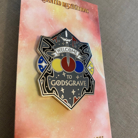 Welcome to Godsgrave  Enamel Pin