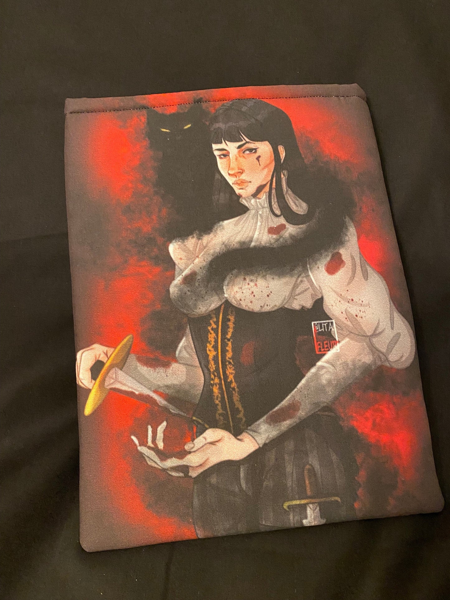 Large Mia and Mr. Kindly Inspired Book Sleeve Nevernight