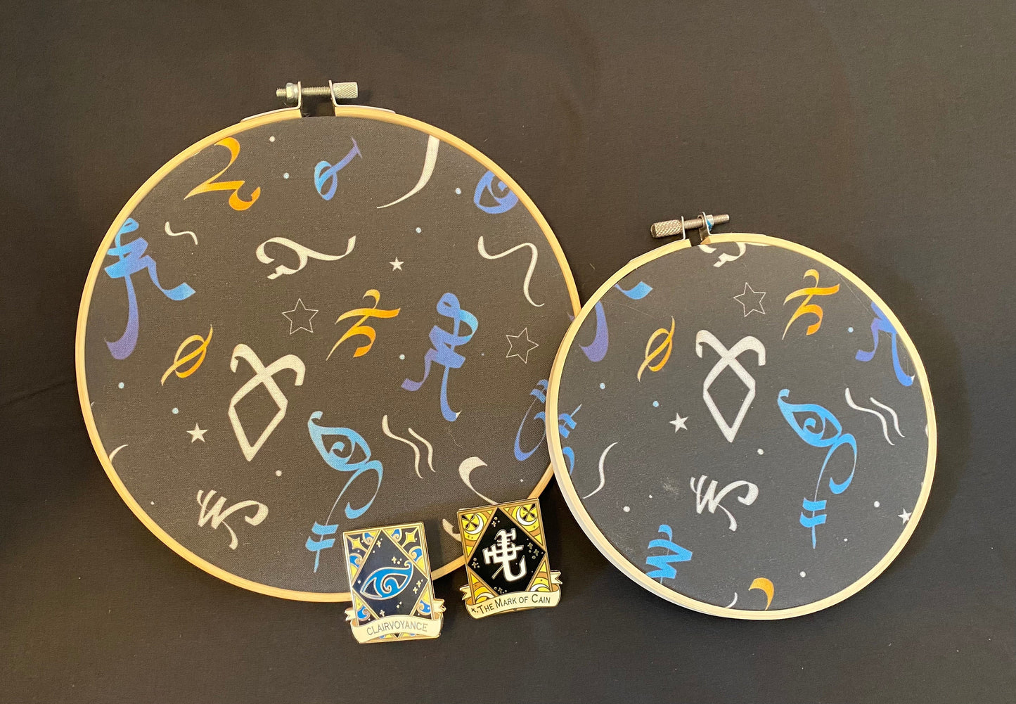 6 Inch Rune Enamel Pin Hoop Shadowhunters