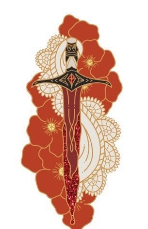 Poppy's Dagger FBAA Inspired From Blood and Ash Bookish Enamel Pin