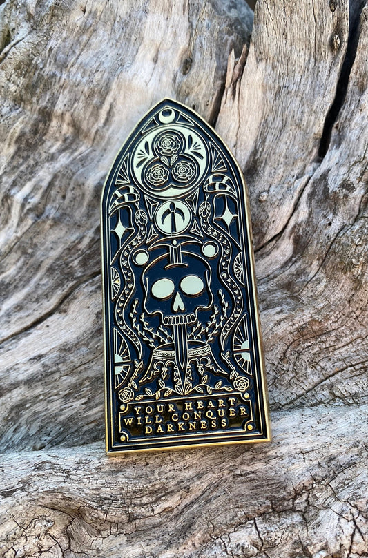 Kingdom of the Wicked Black and Gold Enamel Pin