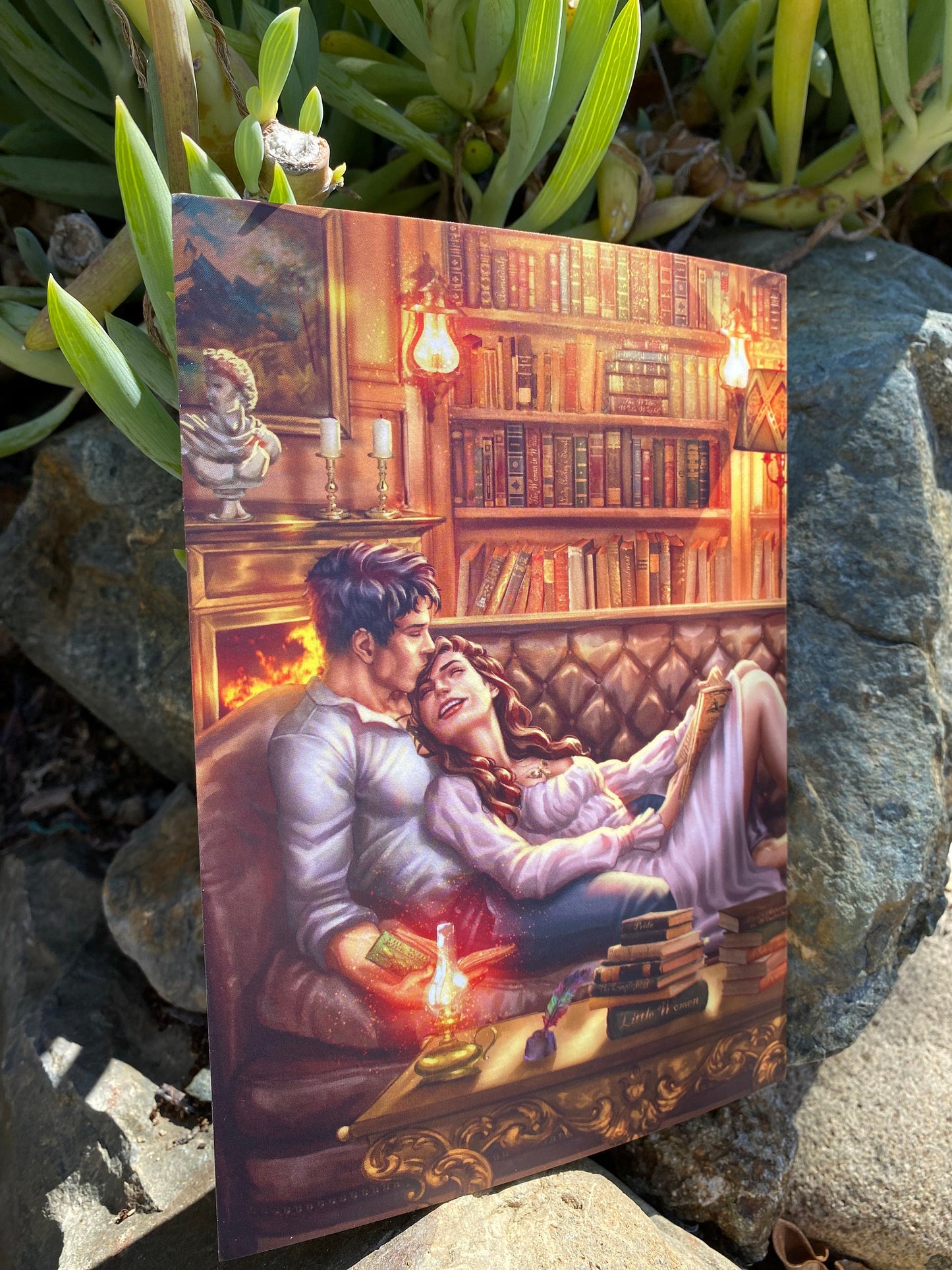 5x7 Art Print Shadowhunters Will and Tessa in the Library