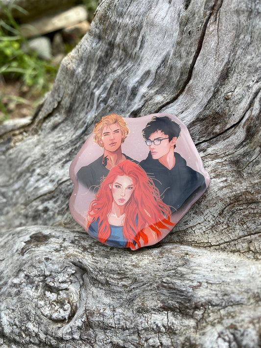 Shadowhunters Clary, Jace & Simon Trio Offset Printing Epoxy Pin