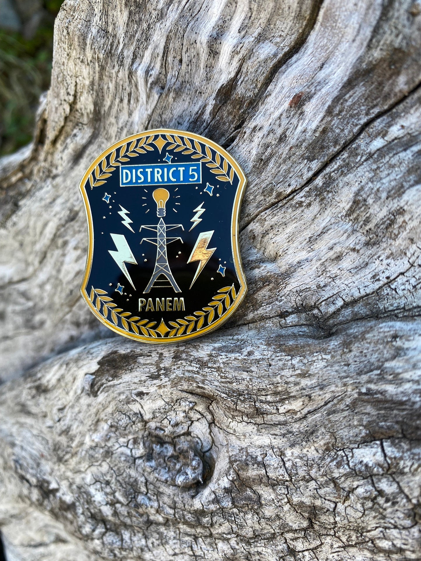 The Hunger Games District 5 Dystopian Enamel Pin